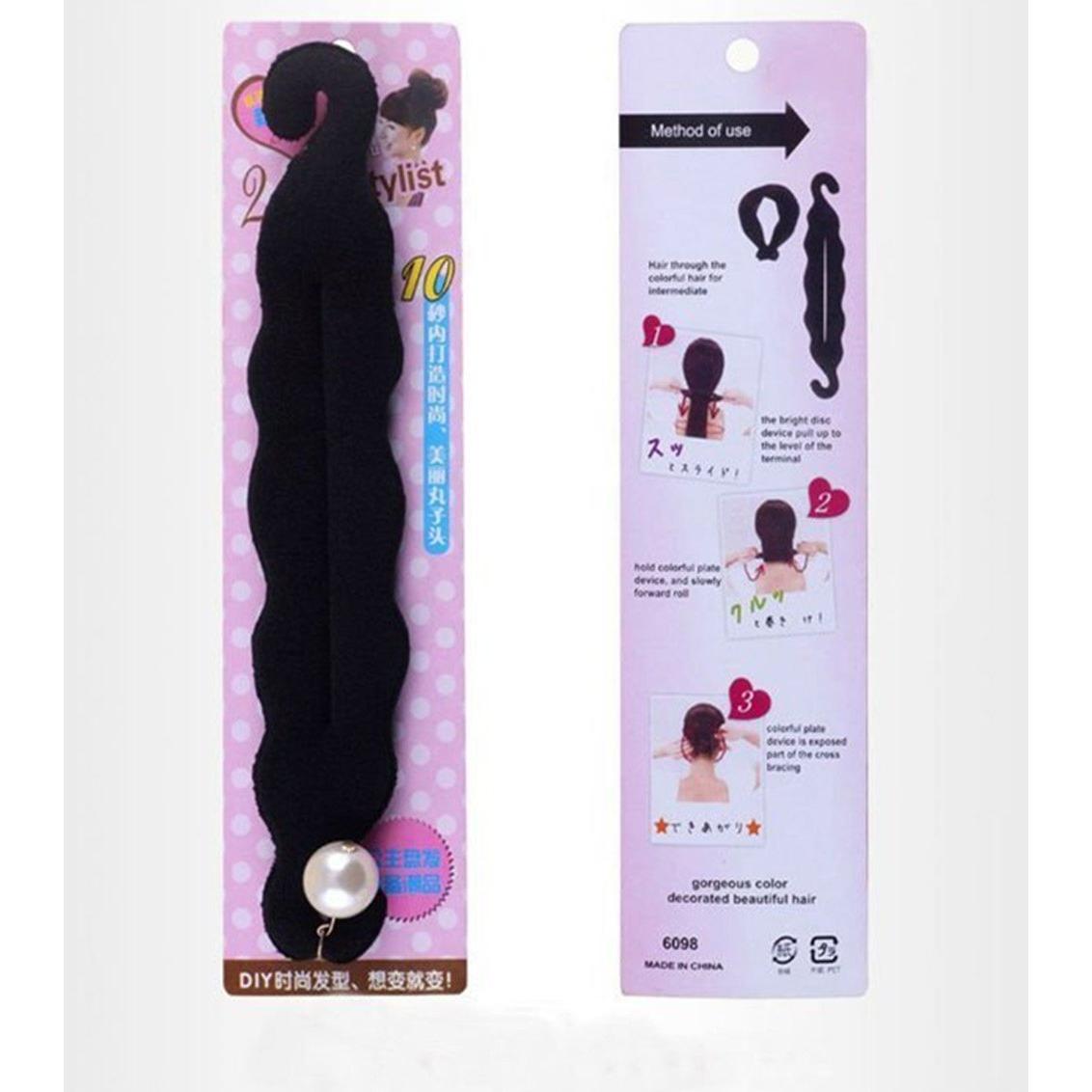 2 Piezas Herramientas de Estilo de Cabello Wendy Mall Negro