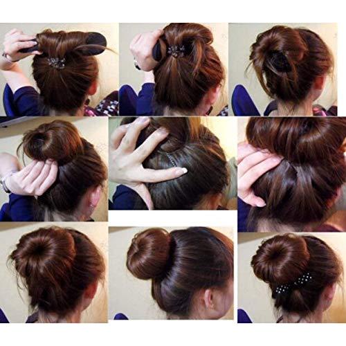 4 Piezas Fabricante de Moños de Espuma Negra Beaute Galleria