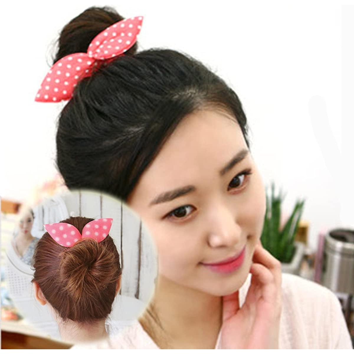 Hacedor de moño de esponja Xiwstar orejas de conejo floral