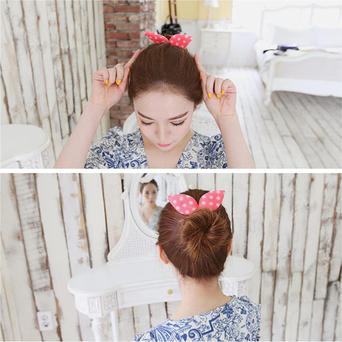 Hacedor de moño de esponja Xiwstar orejas de conejo floral