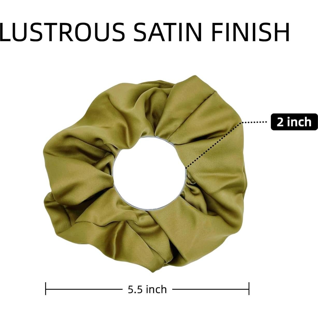 Scrunchies de satén sin daño YOYLEAYOY - 3 Pack 12.7-15.2 cm