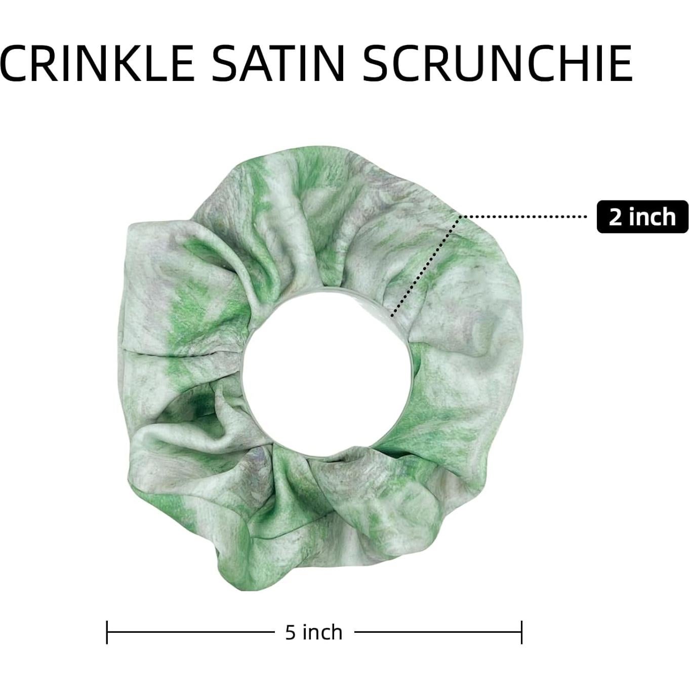 Scrunchies de satén sin daño YOYLEAYOY - 3 Pack 12.7-15.2 cm