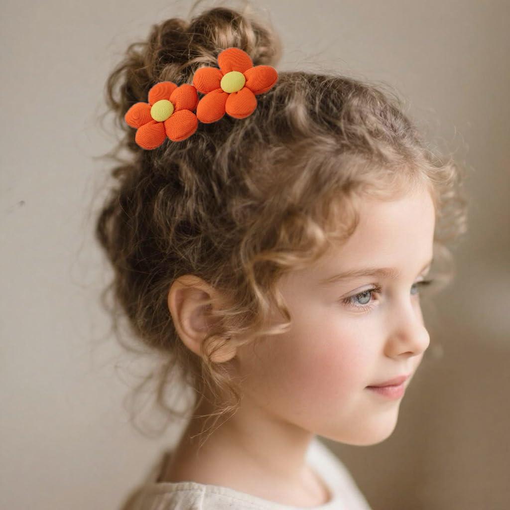 Hacedor de Moño de Flores Fosrisix - 2 Pcs, Púrpura/Naranja