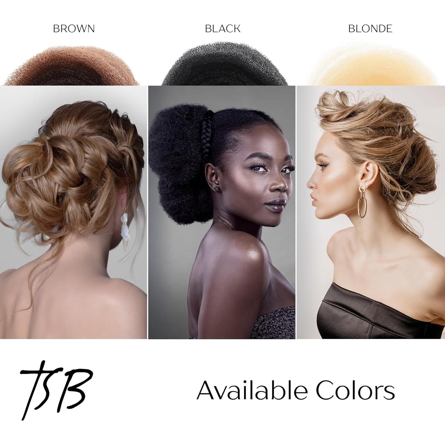 Rellenador de Cabello TSB Negro 1 Paquete - Volumen y Moño