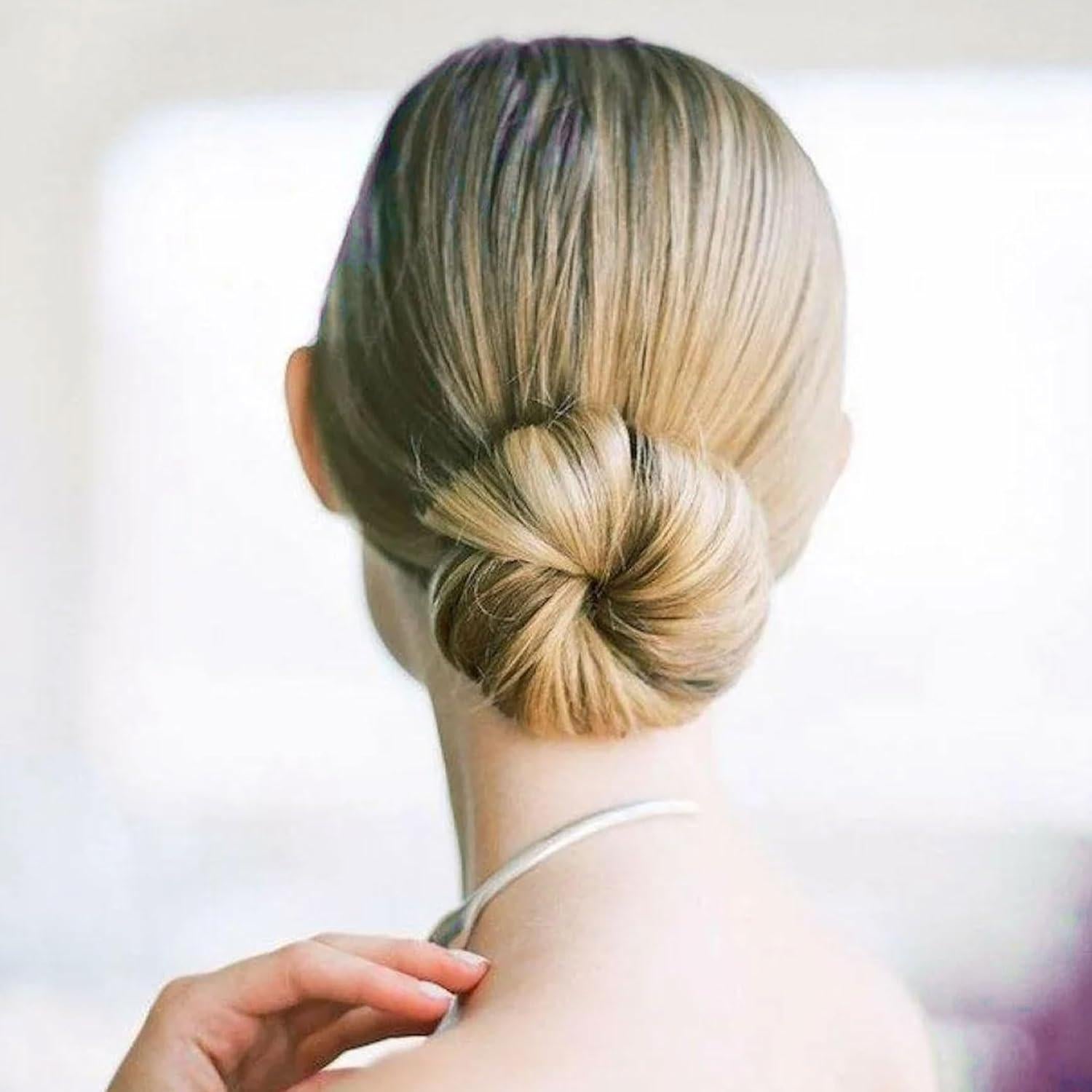 Hacedor de Moño CTEAKOP 2 Pcs Negro y Perla para Cabello