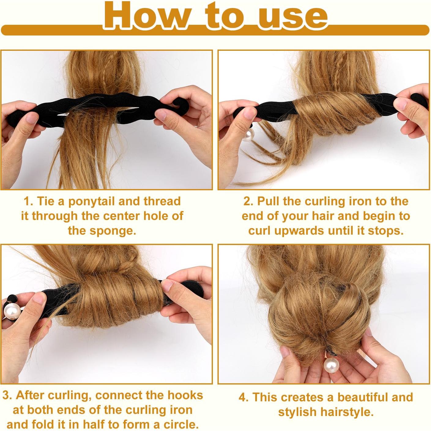 Hacedor de Moño de Cabello Penitue - 2 Piezas, 2 Tamaños