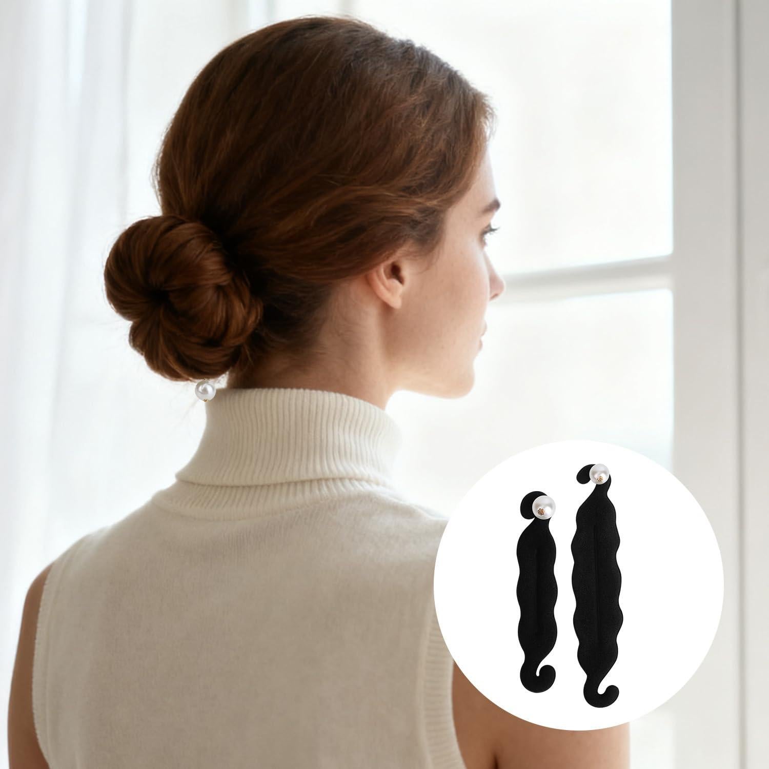 Hacedor de Moño de Cabello Penitue - 2 Piezas, 2 Tamaños