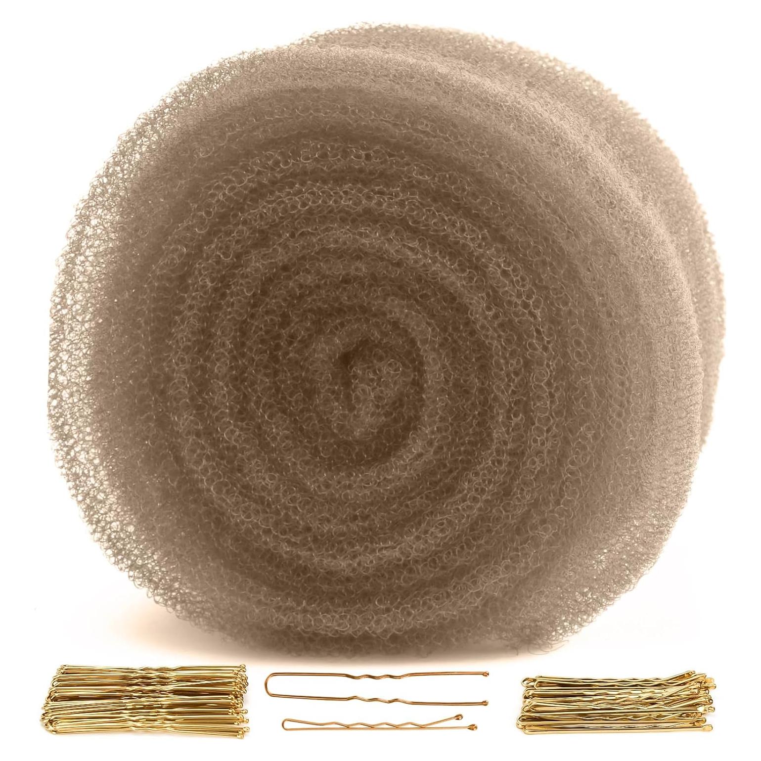 Esponja para Cabello YGQQOY Marrón Claro con Relleno y Horquillas