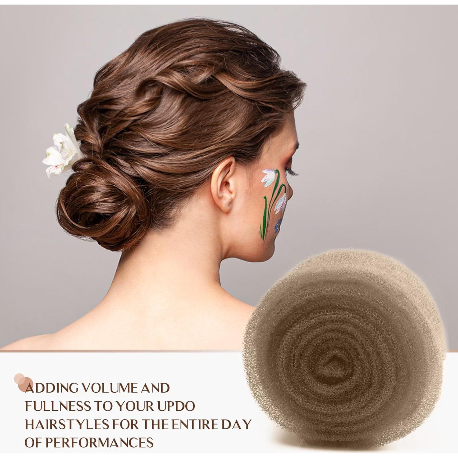 Esponja para Cabello YGQQOY Marrón Claro con Relleno y Horquillas