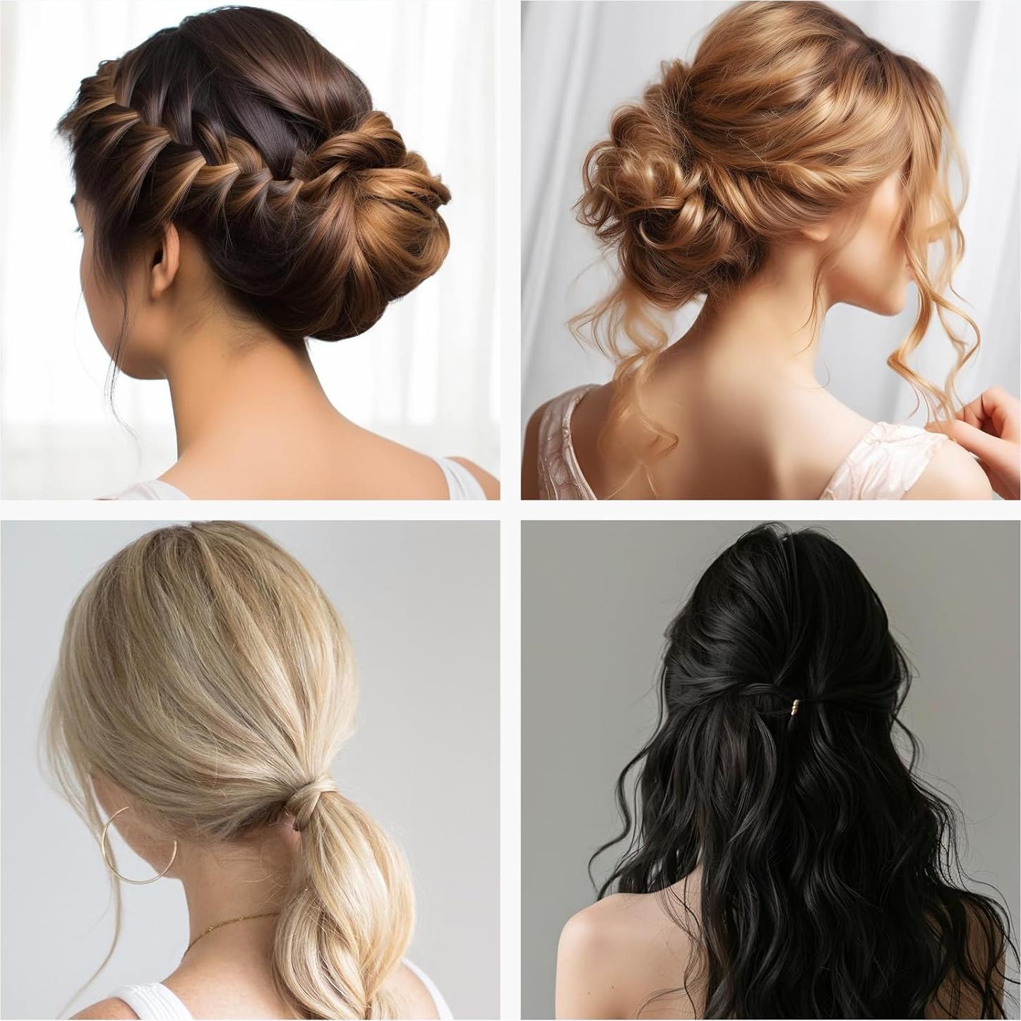 Esponja para Cabello YGQQOY Marrón Claro con Relleno y Horquillas