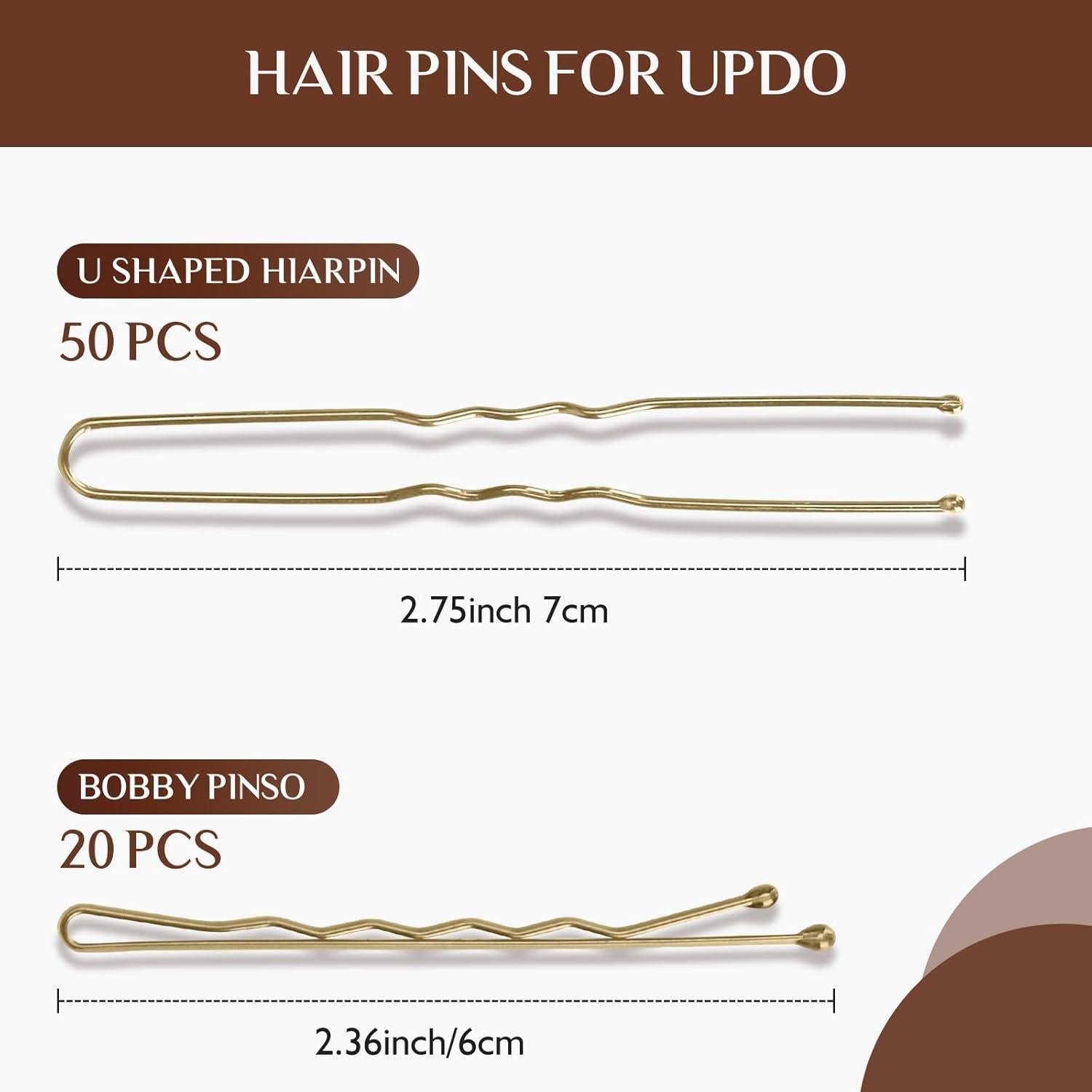 Esponja para Cabello YGQQOY Marrón Claro con Relleno y Horquillas