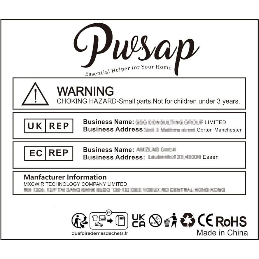 Moño Ondulado Gris Pwsap con Diademas y Horquillas - 33g