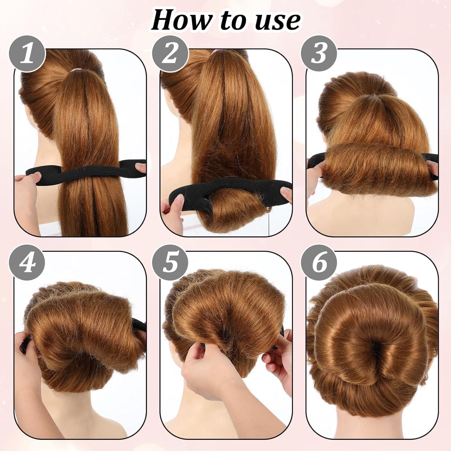 9 Hacedores de Moño de Cabello Esponja Gsbnjuy - Accesorios Estilo