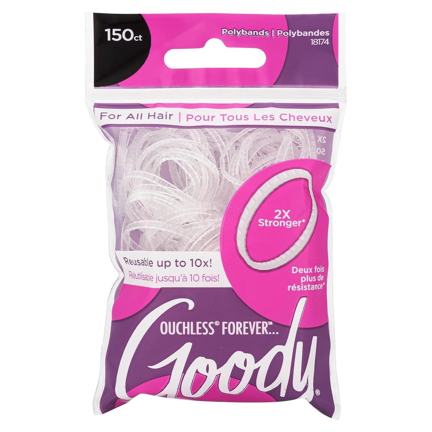 Bandas Elásticas Goody Ouchless Forever 150 Ct Transparente