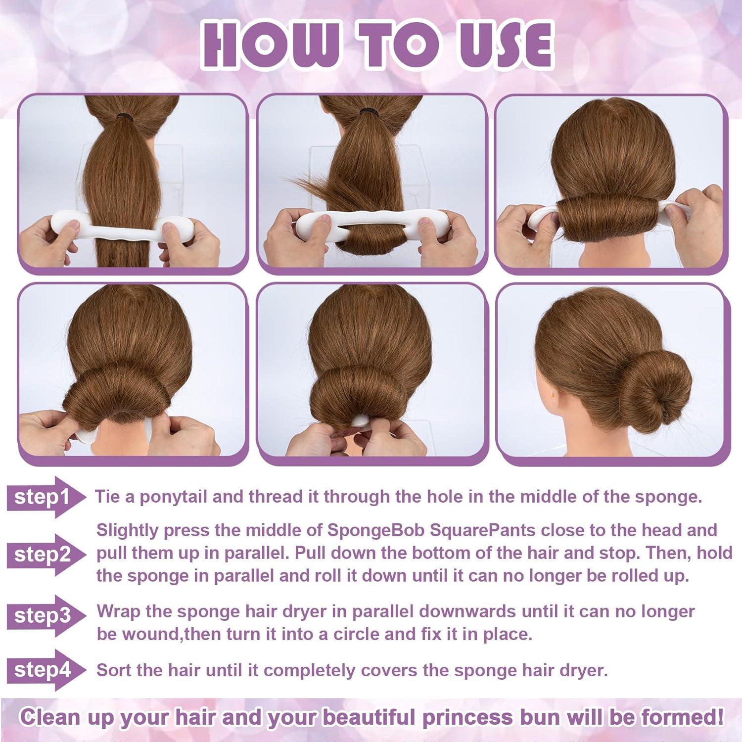 Hacedor de Moño para Cabello VARMDUKKE 2 Piezas Blanco