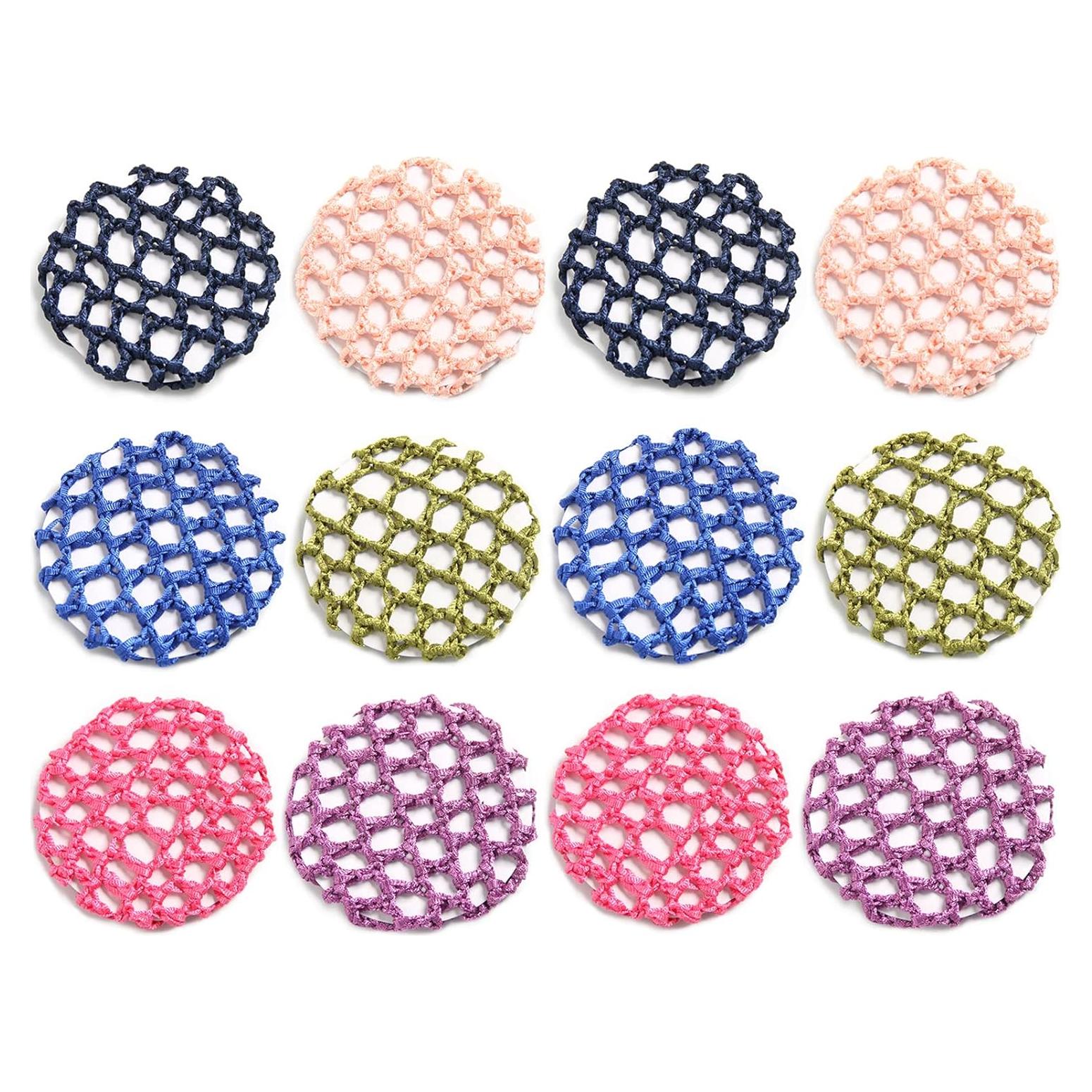 12 Redes de Moño para Cabello LFOUVRE - Accesorios de Danza