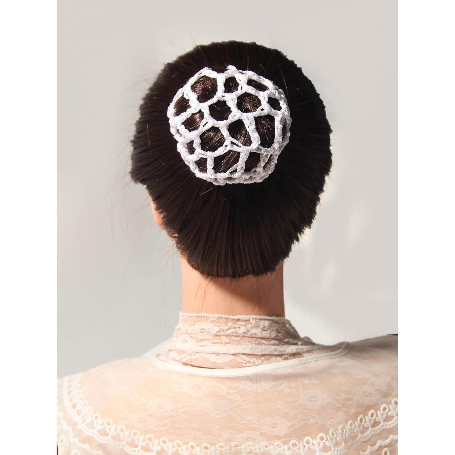 12 Redes de Moño para Cabello LFOUVRE - Accesorios de Danza