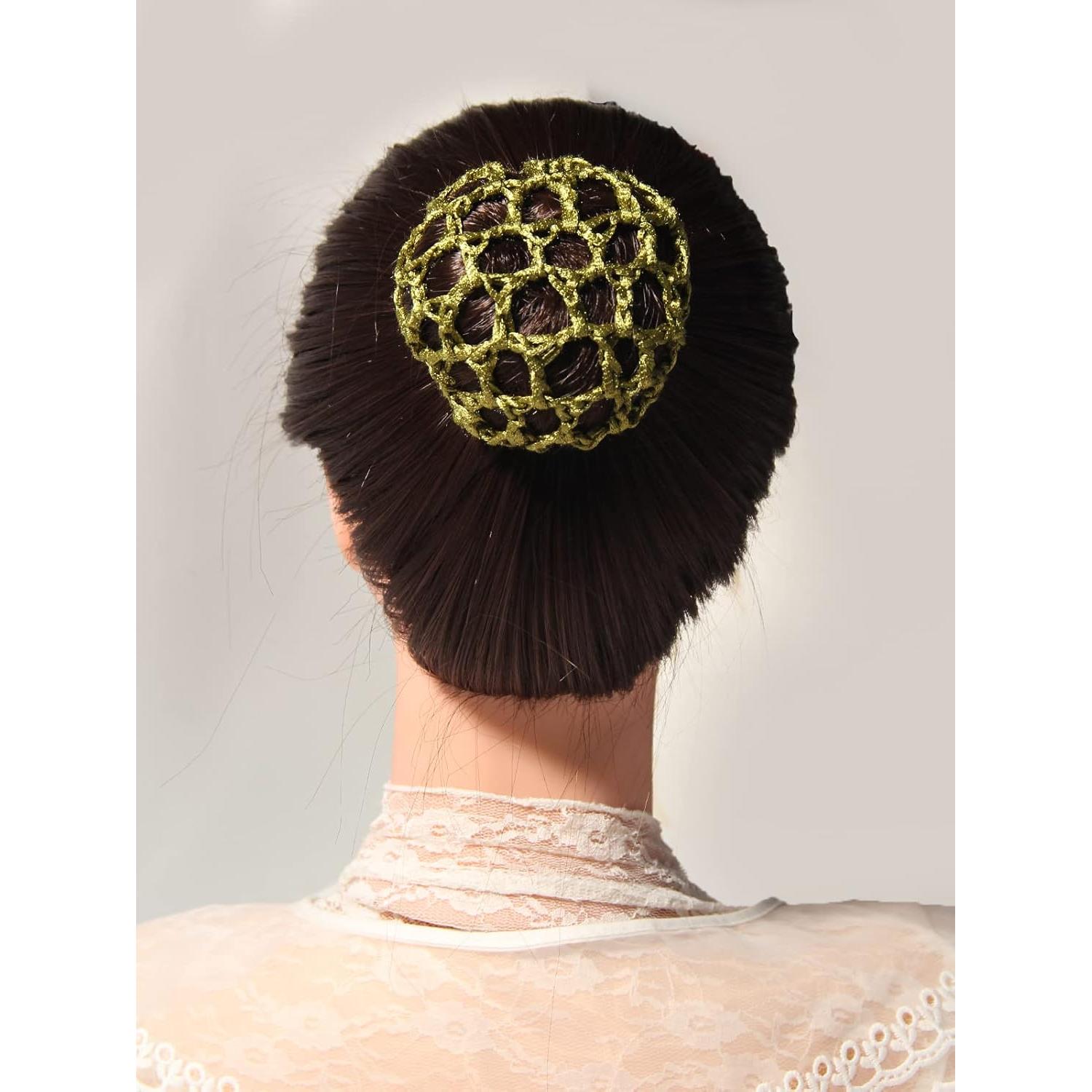 12 Redes de Moño para Cabello LFOUVRE - Accesorios de Danza