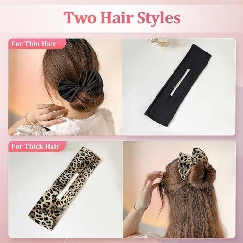 3 Piezas Deft Hair Bun Maker - Rizador de Cabello Multicolor