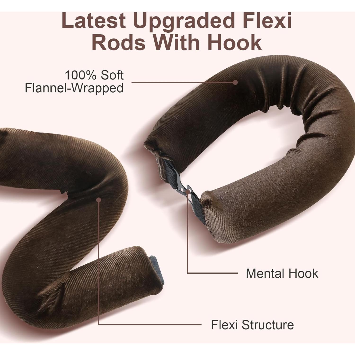 Juego de Rizador de Cabello Sin Calor Yayabb 4 Piezas