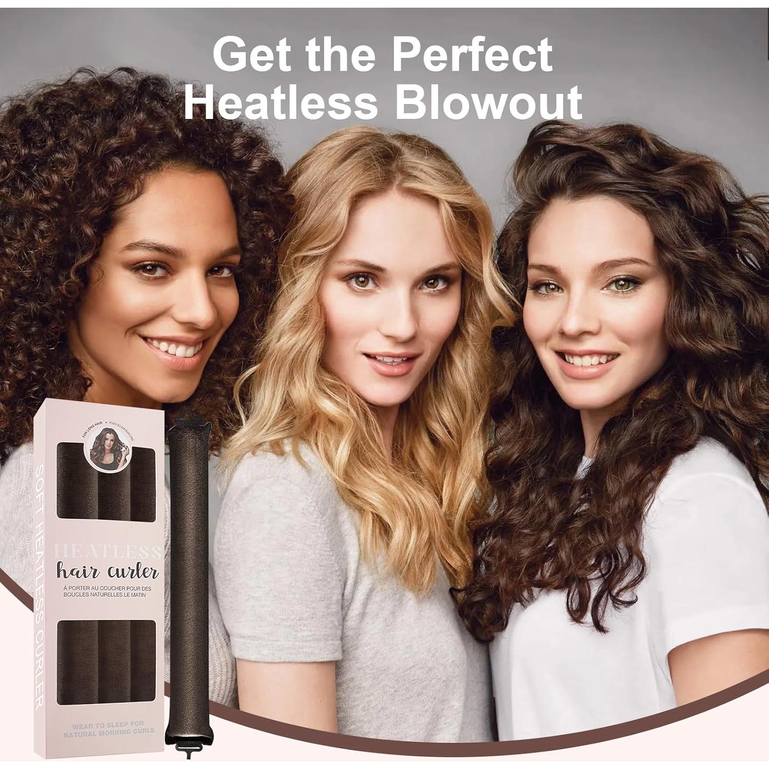 Juego de Rizador de Cabello Sin Calor Yayabb 4 Piezas