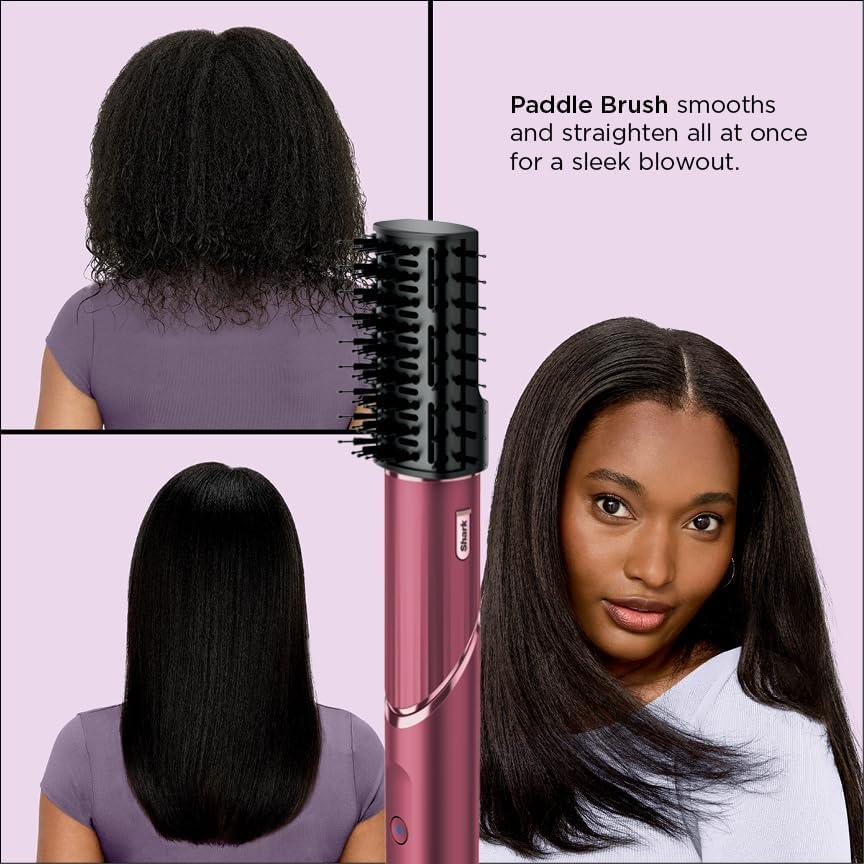 Secador y Multi-Estilizador Shark FlexStyle HD457CR, Cereza Negra