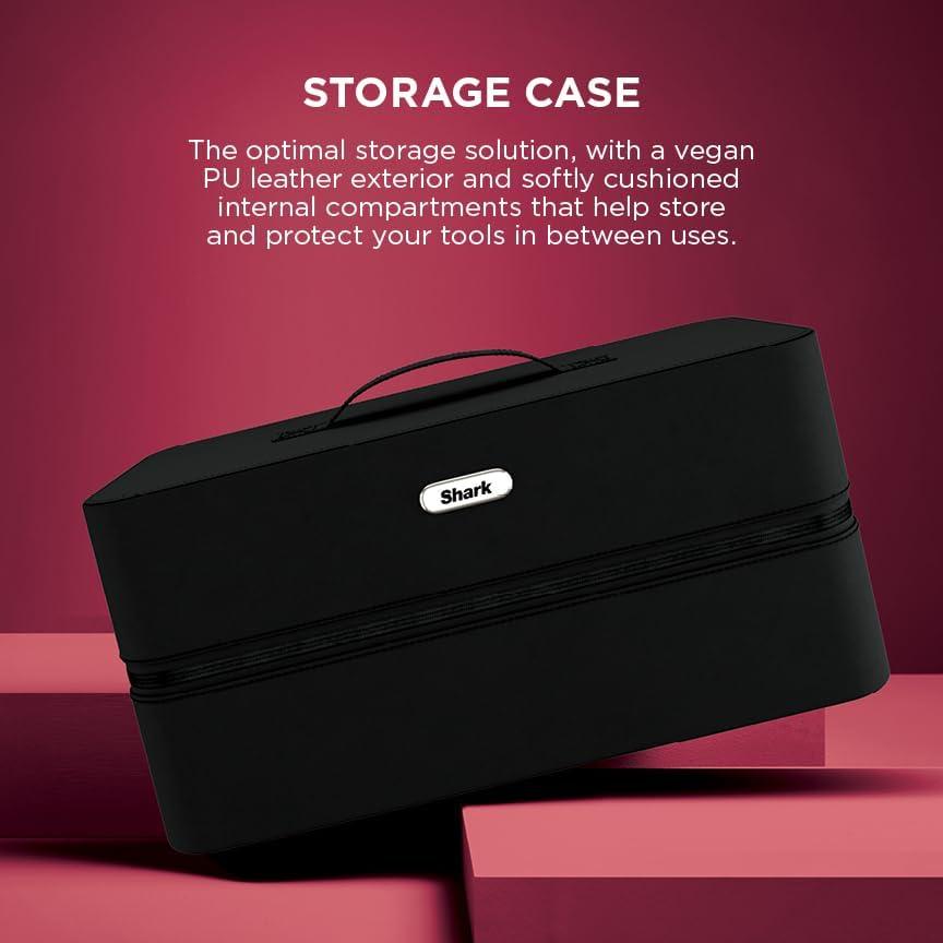 Secador y Multi-Estilizador Shark FlexStyle HD457CR, Cereza Negra