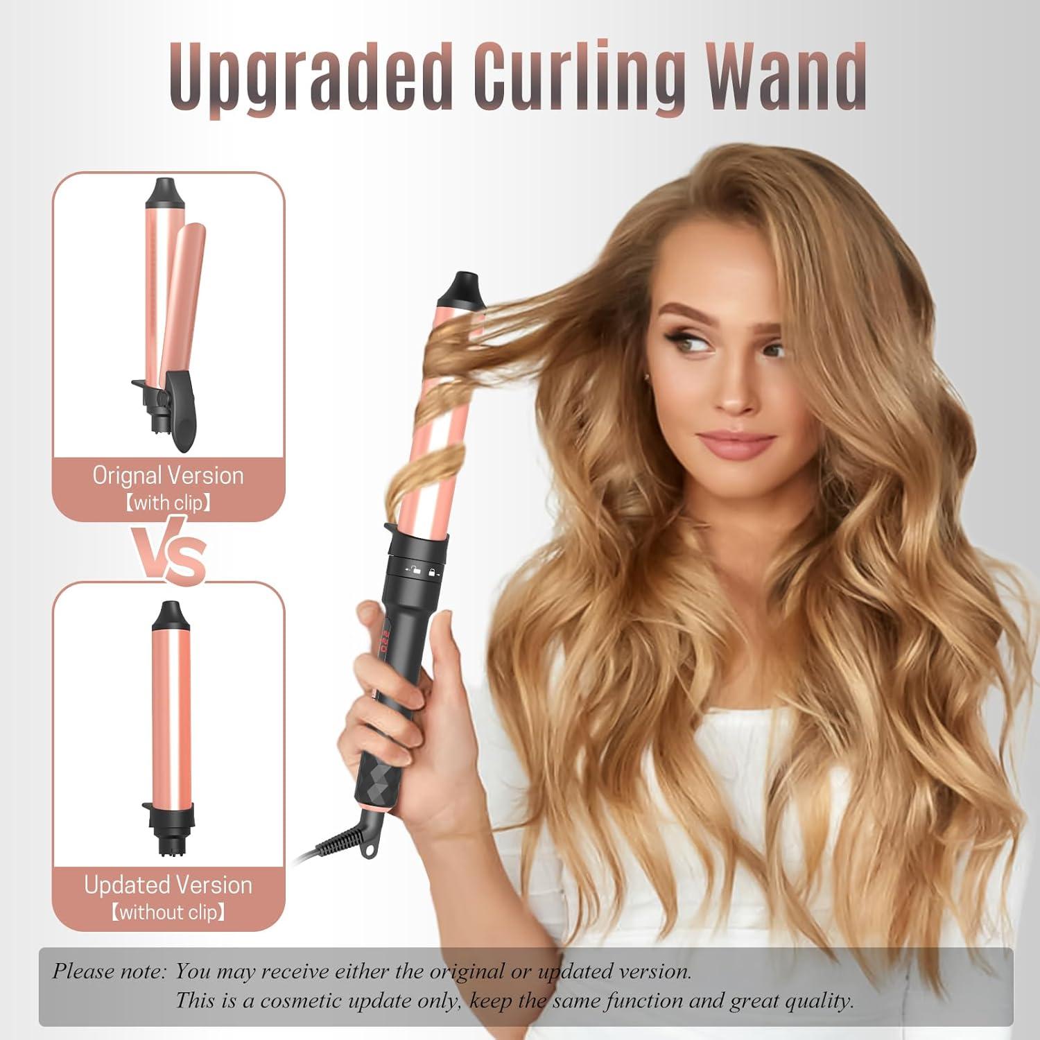 Juego Rizador 4 en 1 GloCurlX - Calentamiento Rápido, Cerámica