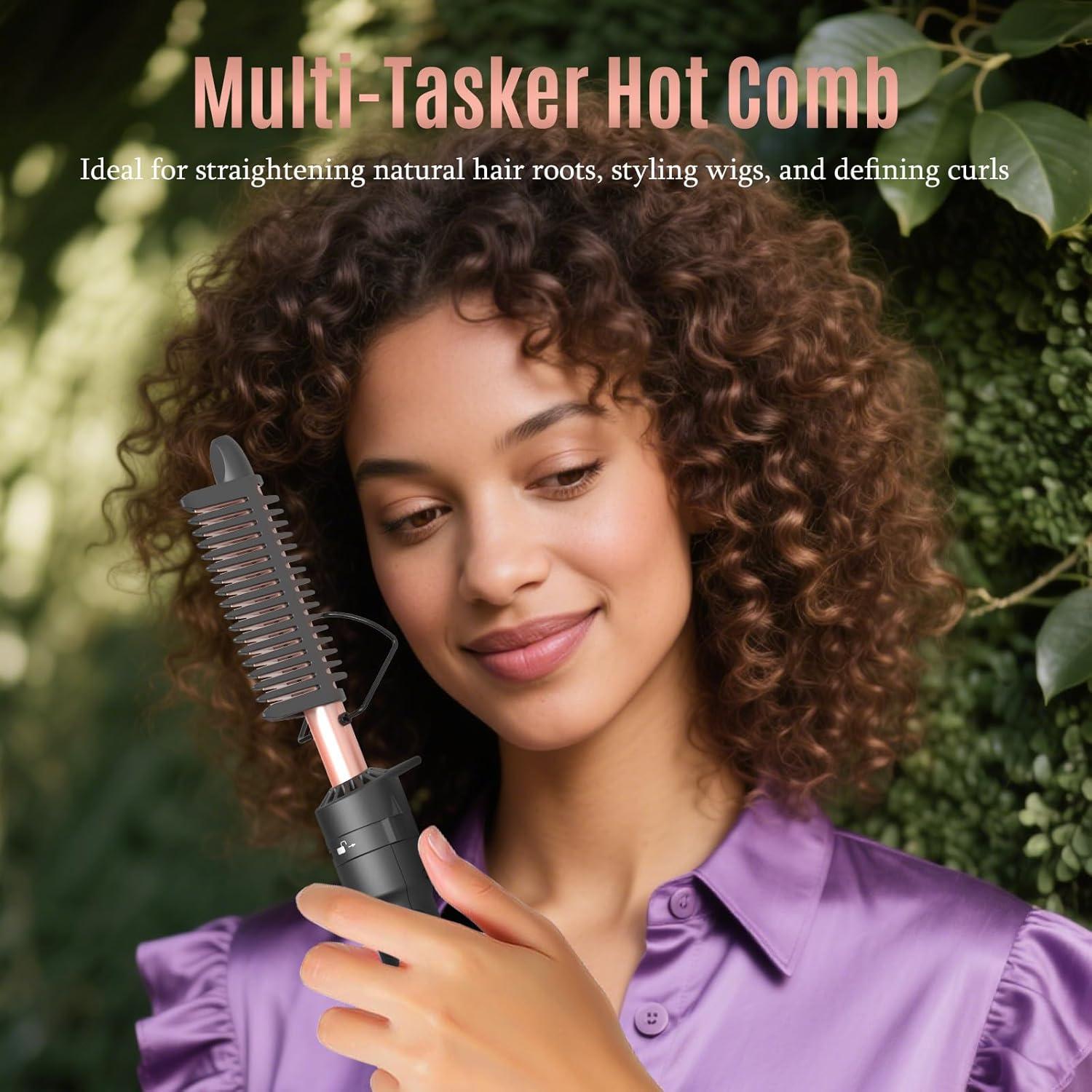 Juego Rizador 4 en 1 GloCurlX - Calentamiento Rápido, Cerámica