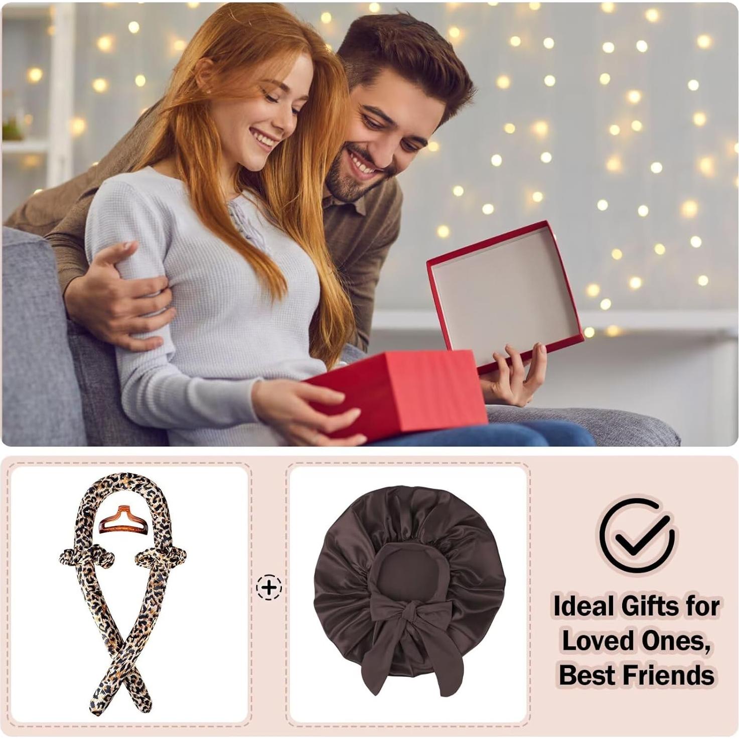 Rizador de Cabello Sin Calor Seritant Leopardo - Juego Completo