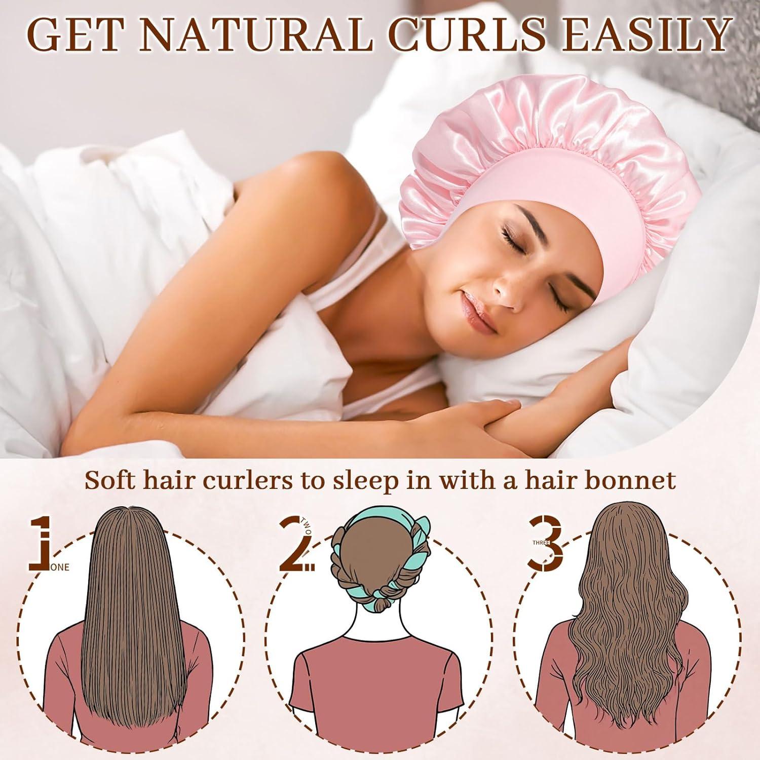 Juego de Rizadores de Cabello Sin Calor AWAYTR - 5 Piezas