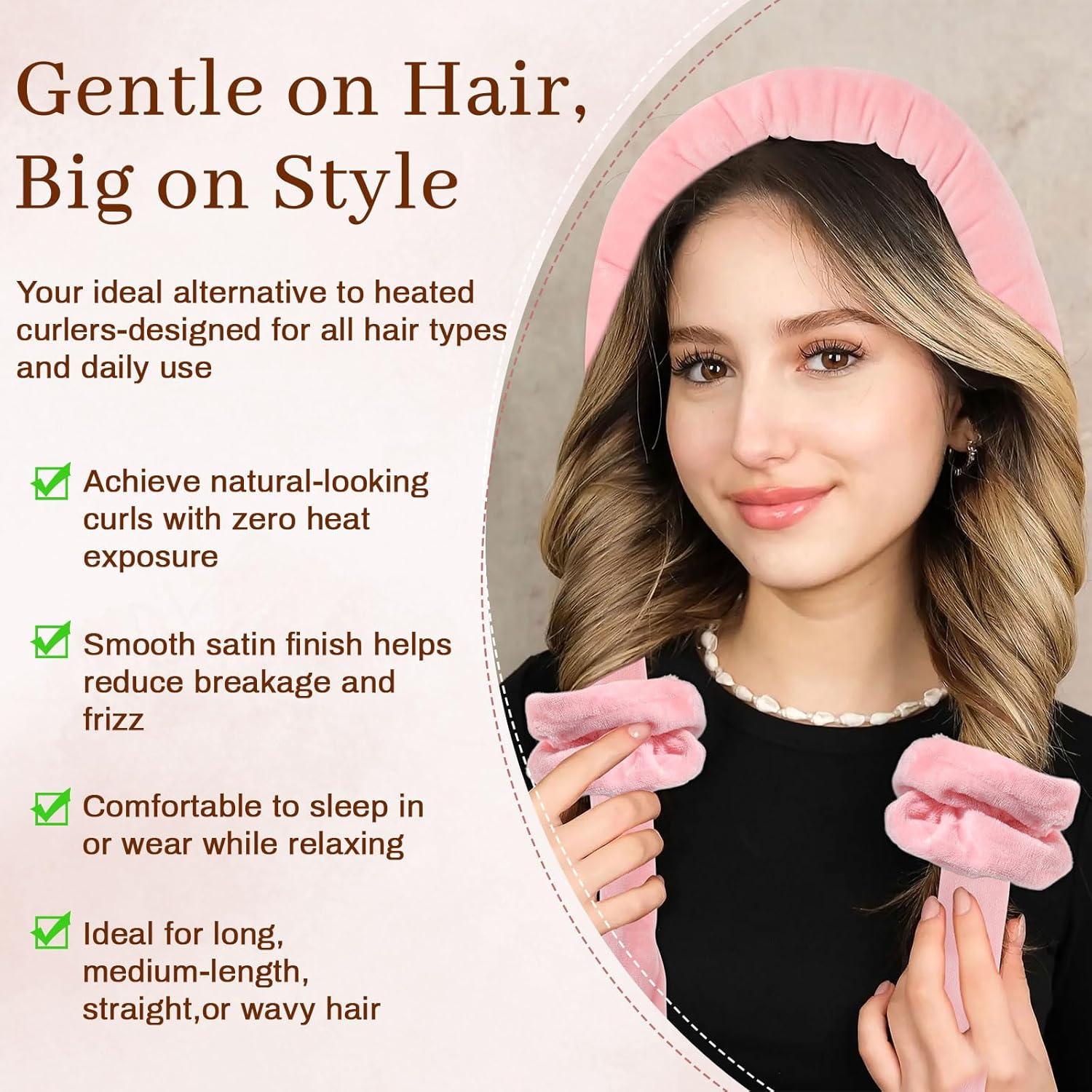 Juego de Rizadores de Cabello Sin Calor AWAYTR - 5 Piezas