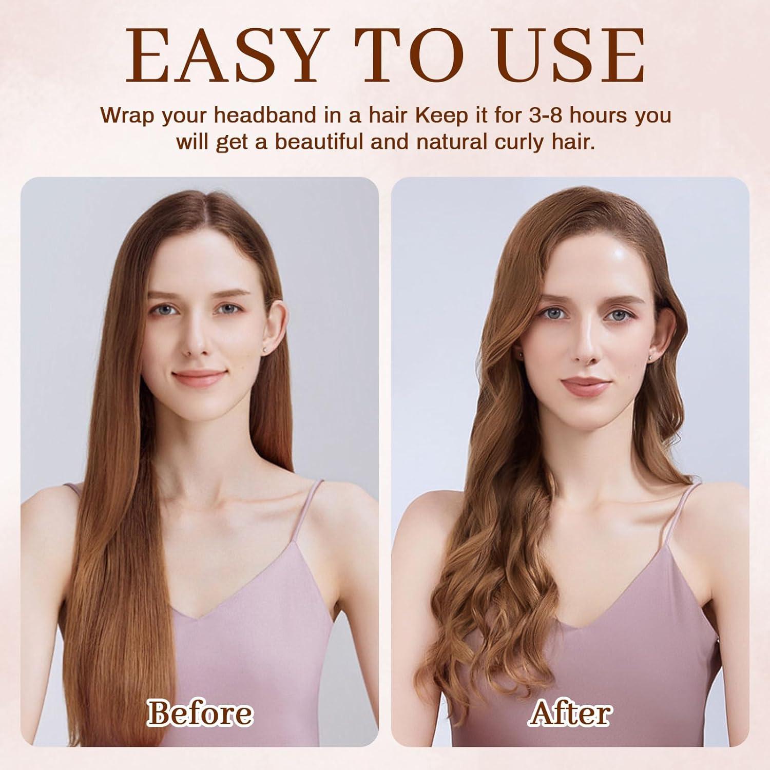 Juego de Rizadores de Cabello Sin Calor AWAYTR - 5 Piezas