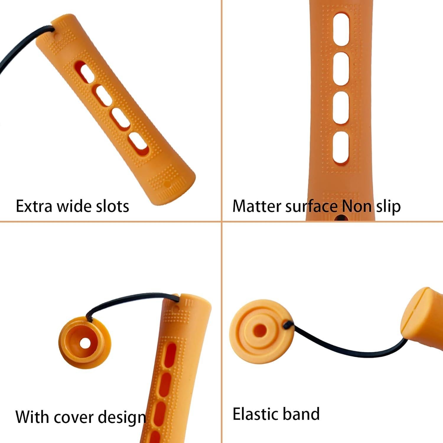 Rulos de Perm Grande RJMBMUP 40 Piezas Naranja 8.26cm