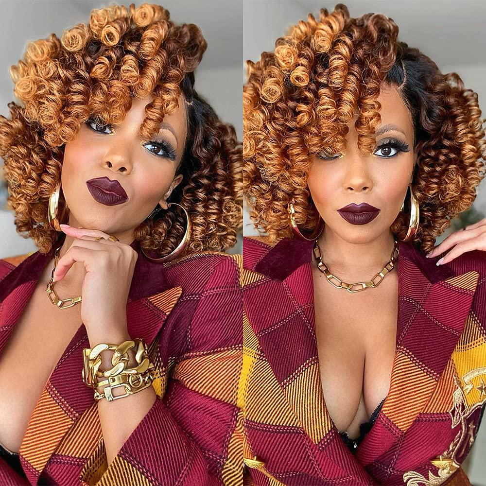 Rulos de Perm Grande RJMBMUP 40 Piezas Naranja 8.26cm