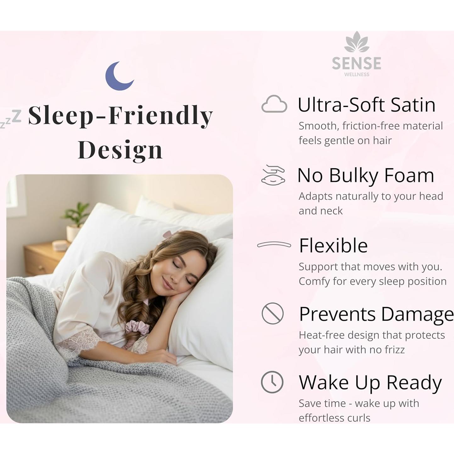 Kit de Rizado Sin Calor Sense Wellness - Varilla 99 cm Rosa