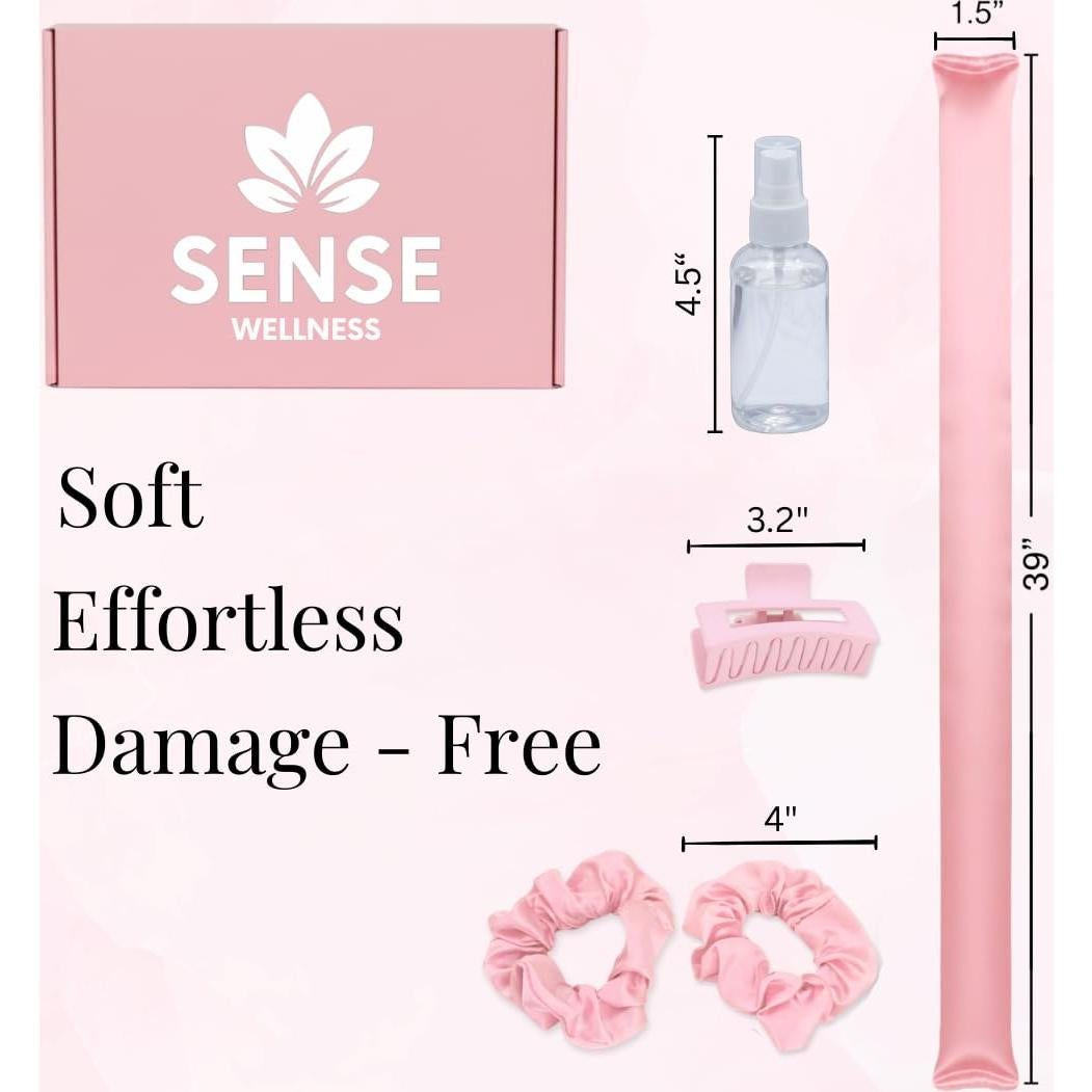 Kit de Rizado Sin Calor Sense Wellness - Varilla 99 cm Rosa