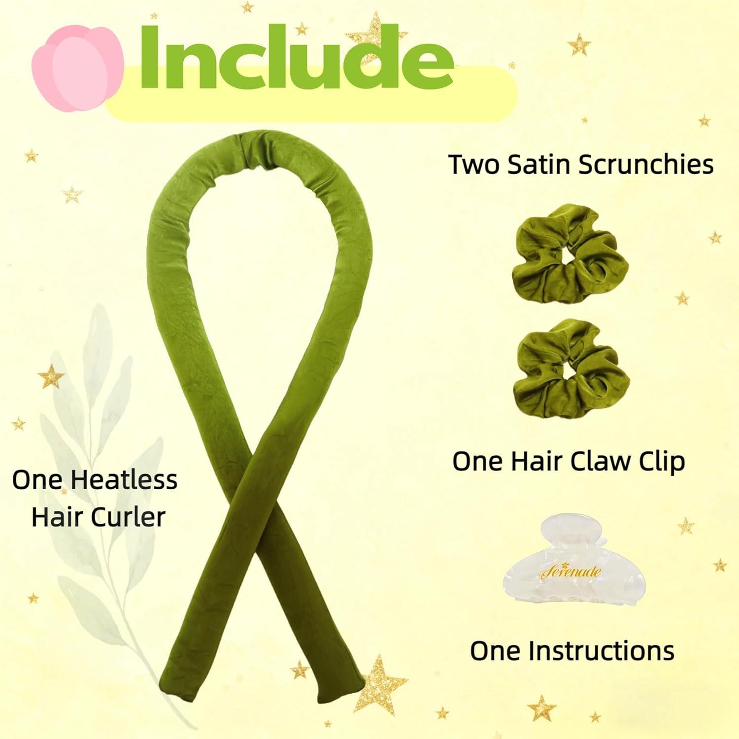 Rizador Sin Calor Serenade Verde Texturizado para Dormir