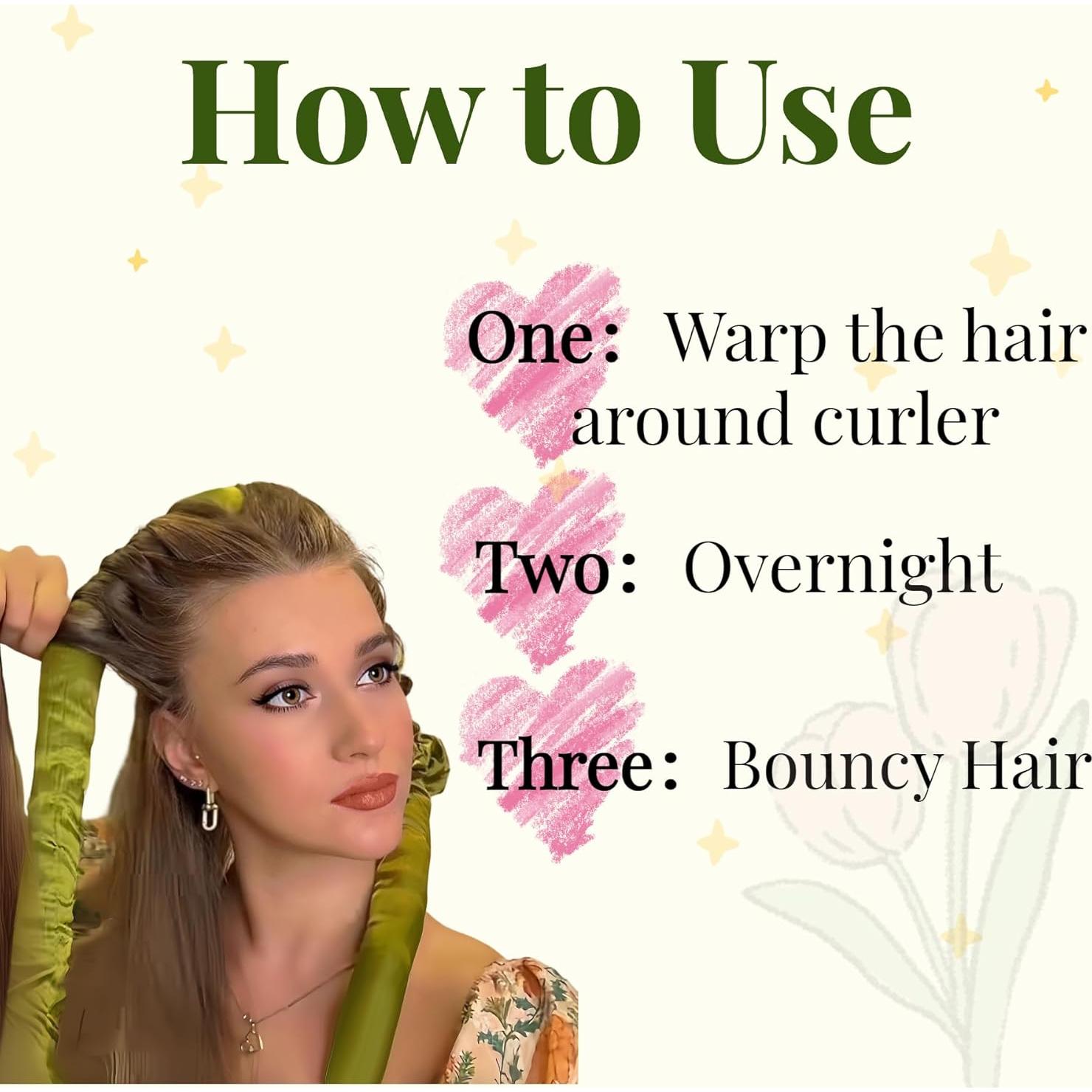 Rizador Sin Calor Serenade Verde Texturizado para Dormir