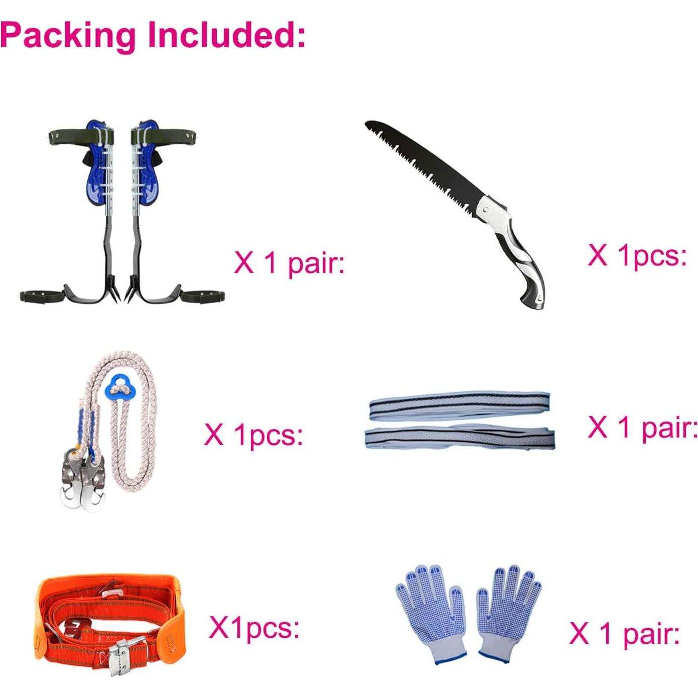 Picos para Escalar Árboles Rohseson LTCS-004B Ajustables