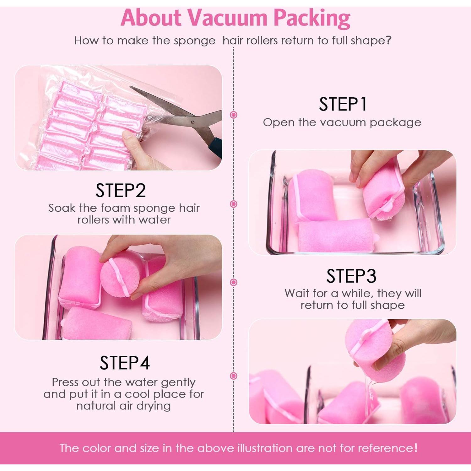 Rulos de Espuma Syhood 56 Pcs 6 Tamaños para Cabello