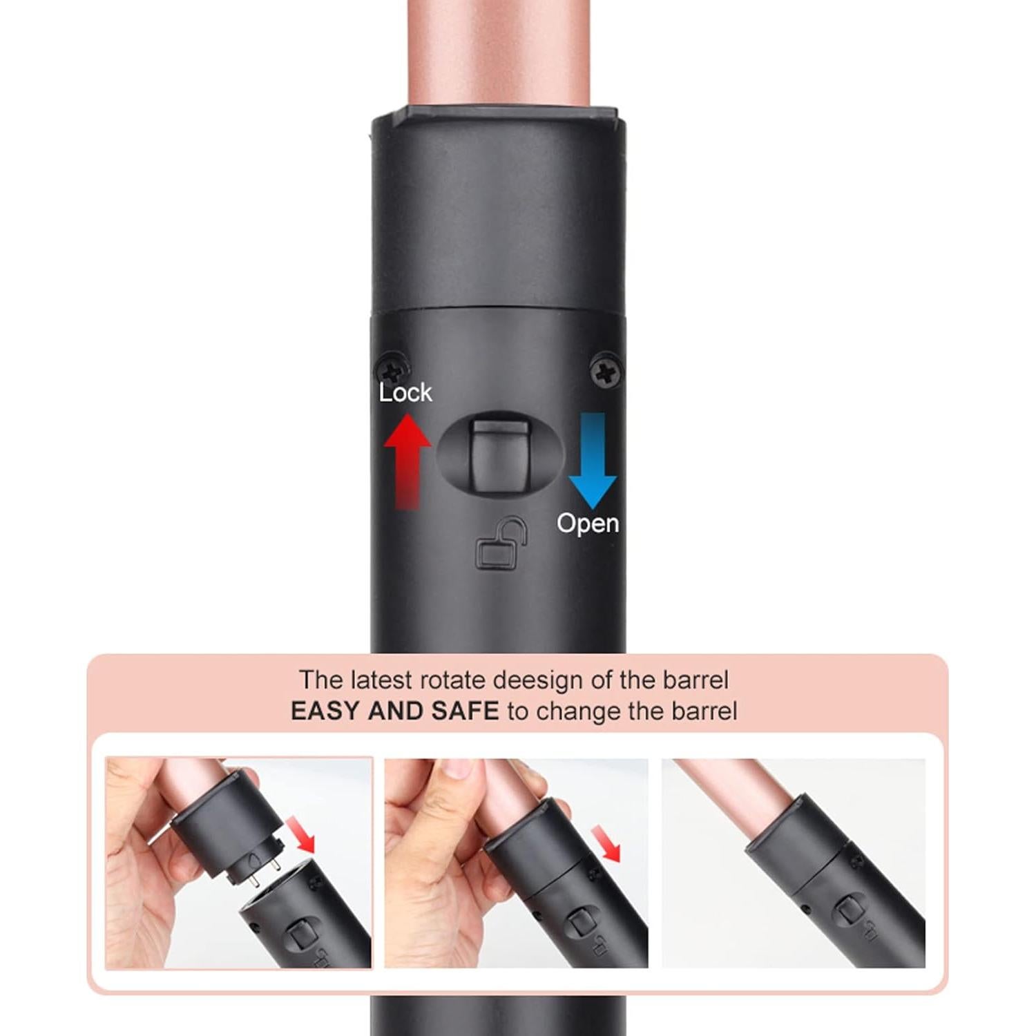 Set de Rizador 5 en 1 AMENKER con Barriles Intercambiables