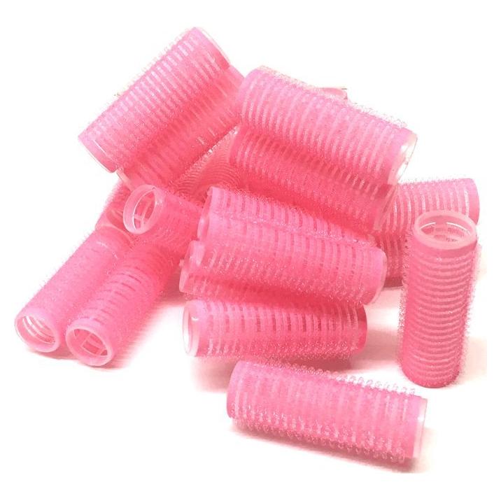 Juego de 24 Rulos de Pelo Pequeños Autoadhesivos Pro Salon 20mm