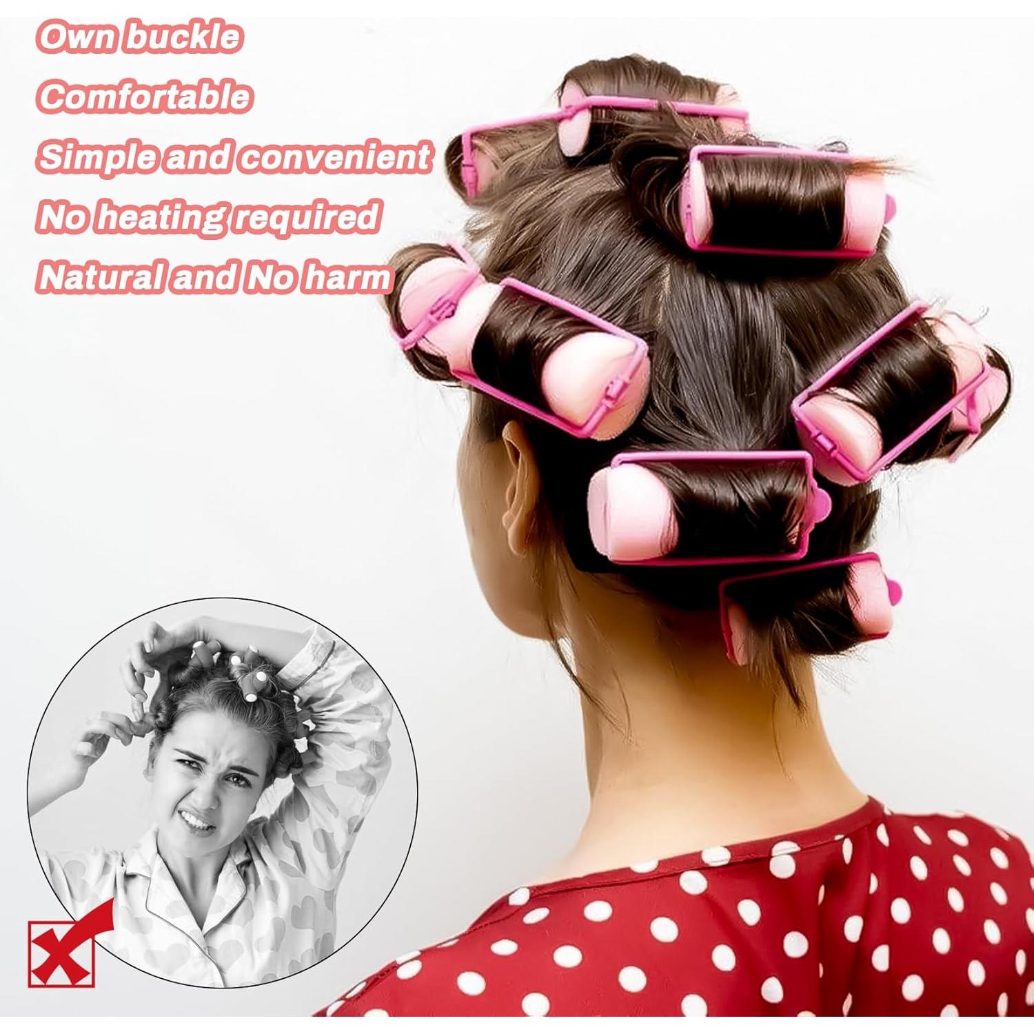 Rulos de Espuma MAQIHAN 24 Piezas 4.8 cm para Cabello