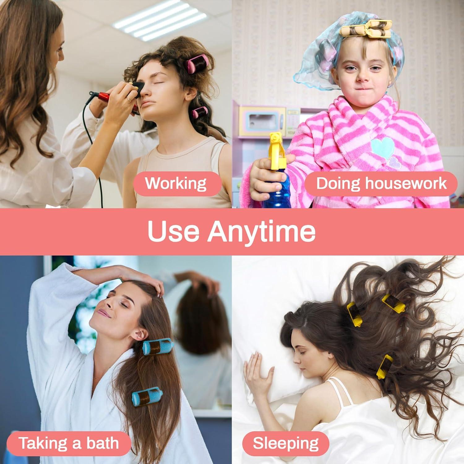 Rulos de Espuma MAQIHAN 24 Piezas 4.8 cm para Cabello