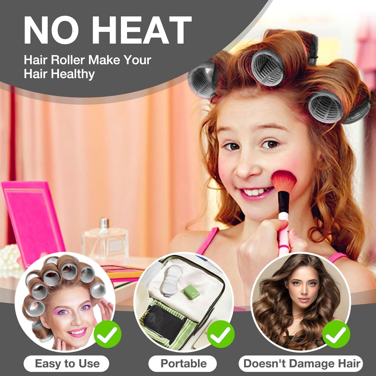 Set de 66 Rulos para el Cabello JZko con 40 Clips y Peine