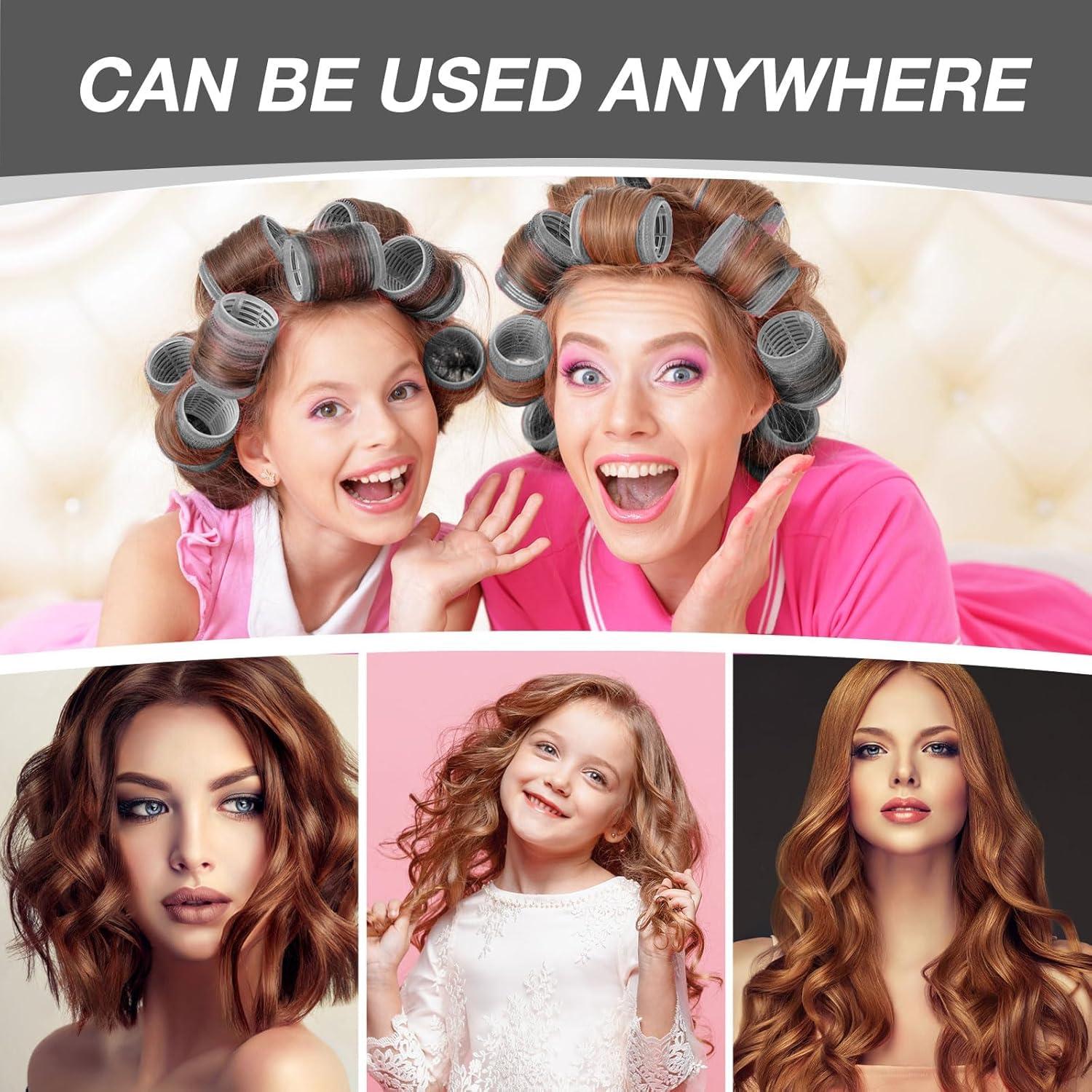 Set de 66 Rulos para el Cabello JZko con 40 Clips y Peine