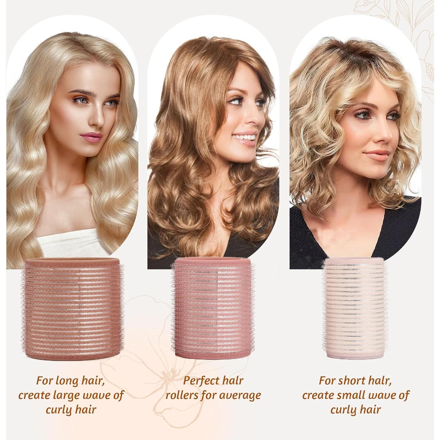 Set de Rodillos de Pelo Térmicos xnicx 18pcs Cerámica 60mm 48mm 36mm