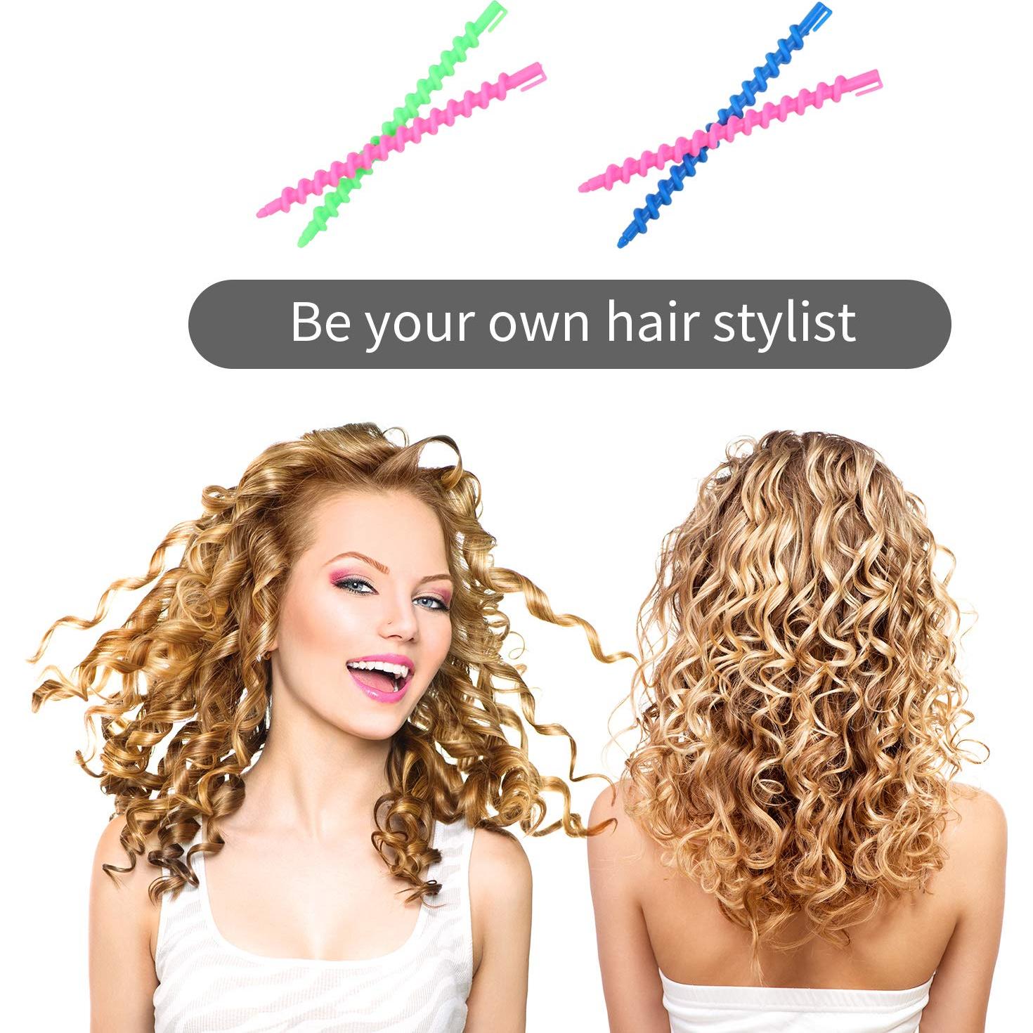 Varillas de Permutación Espiral WILLBOND 100 Pcs para Rizos