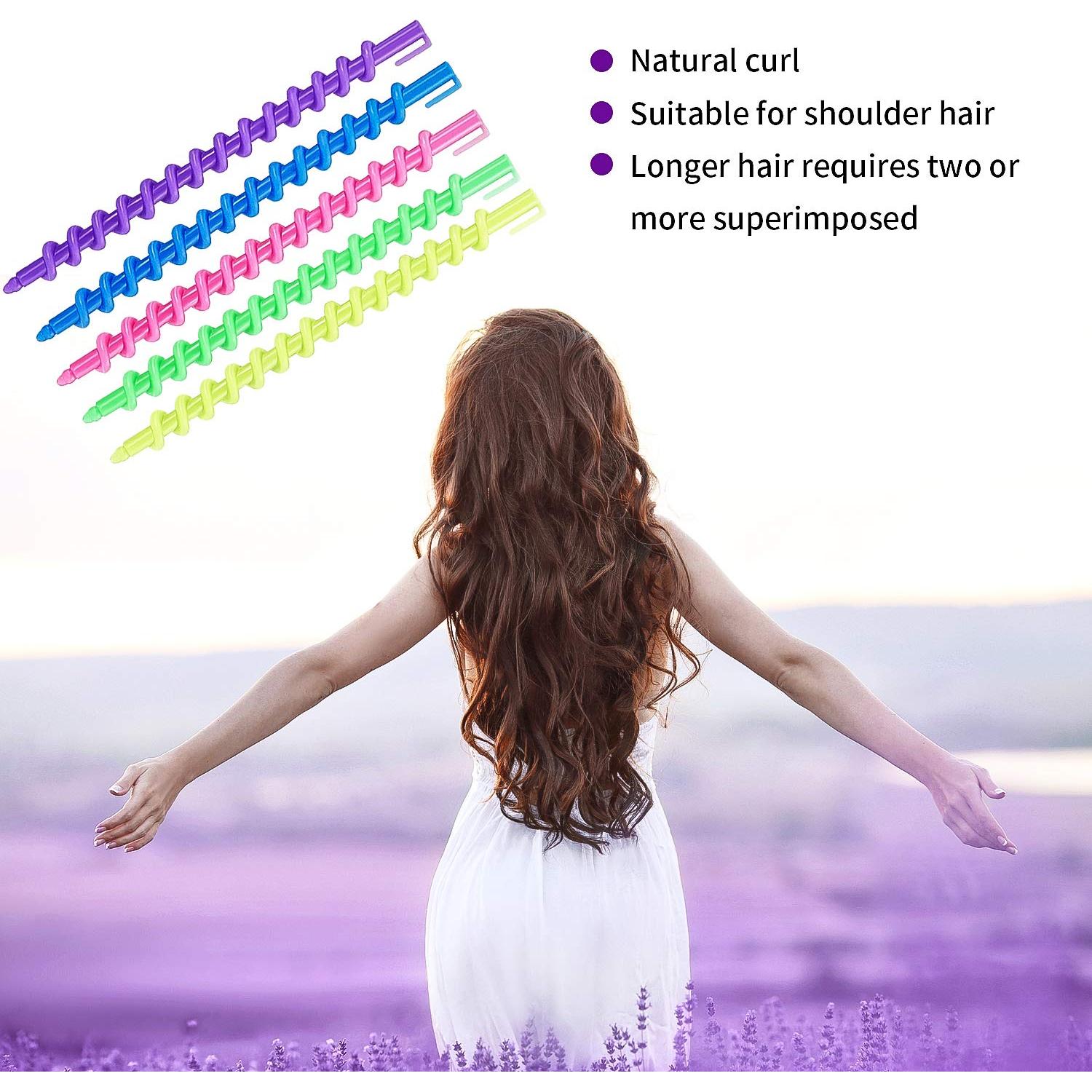 Varillas de Permutación Espiral WILLBOND 100 Pcs para Rizos